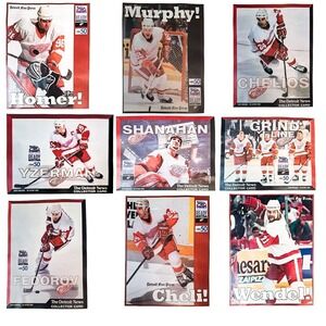 Detroit‎ Red Wings Card Lot 9pc 1997 1998 Stanley Cup Champs 8x10 Collector Set